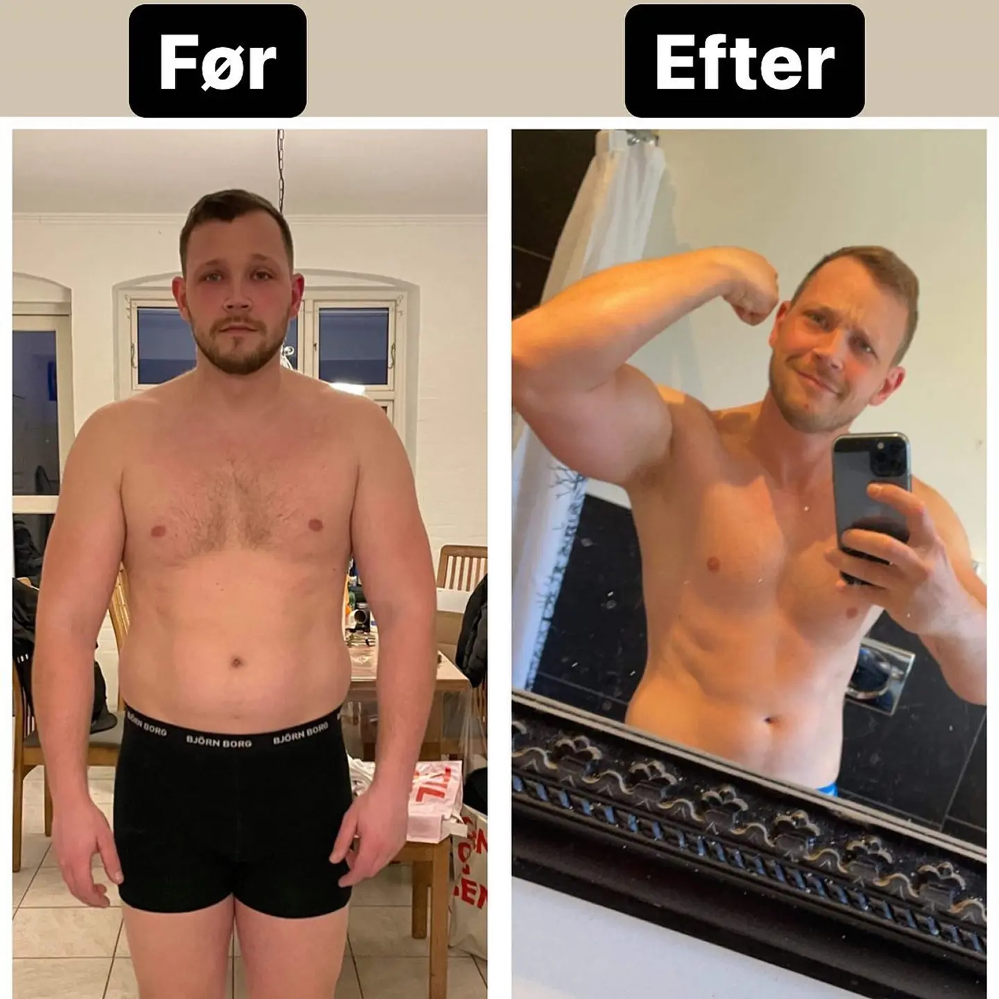 resultat fra online coaching hos Omar Haydar